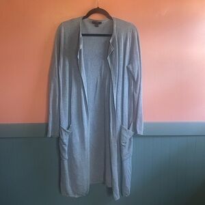 J Crew Juliette Collarless Sweater Blazer - Linen Blend